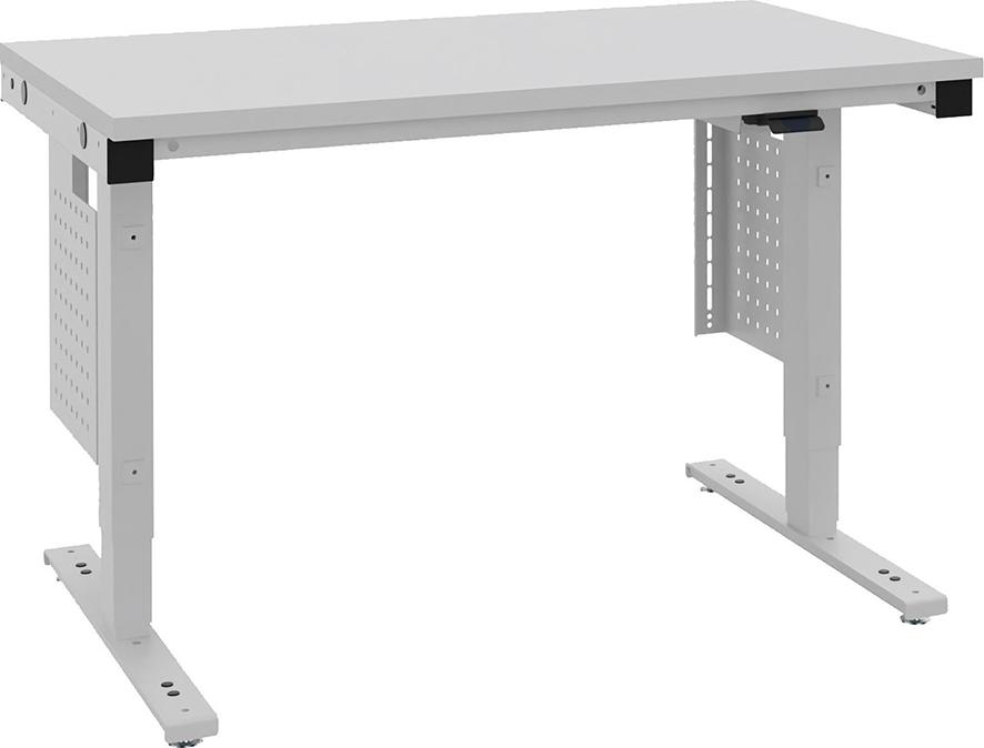 Systemtisch Multi2Move B1280xT800xH728-1328 mm Tischplatte Melamin Typ80 elektrisch verstellbar Produktbild img1 L