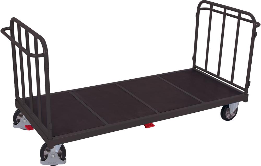 Schwerlastwagen Ladefläche B880xT2005 mm mit Stirnwand Traglast 1200 kg RAL 7016 Produktbild img1 L