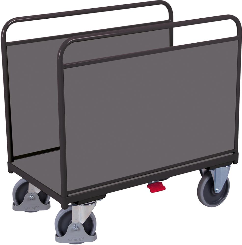 Langgutwagen Holzwände Ladefläche B540xT1060 mm RAL 7016 Tragkraft 500 kg Produktbild img1 L