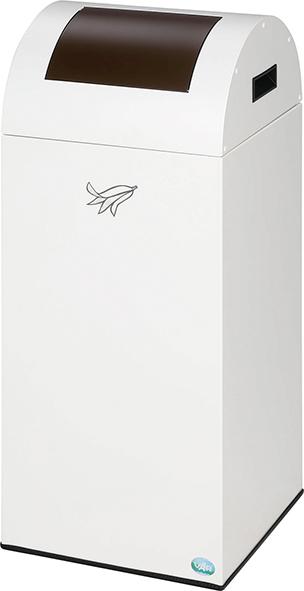 Wertstoffsammler WSG 55R, 60l, weiß Einwurfklappe braun B320xT320xH800mm Produktbild img1 L