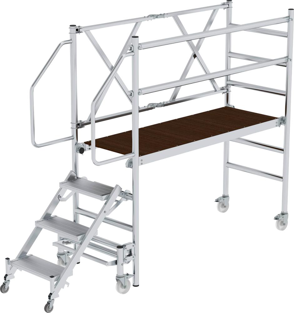 Montageplattform Plattform B1800xT600 mm mit Treppenzustieg Arbeitshöhe bis 3, 00 m Produktbild img1 L