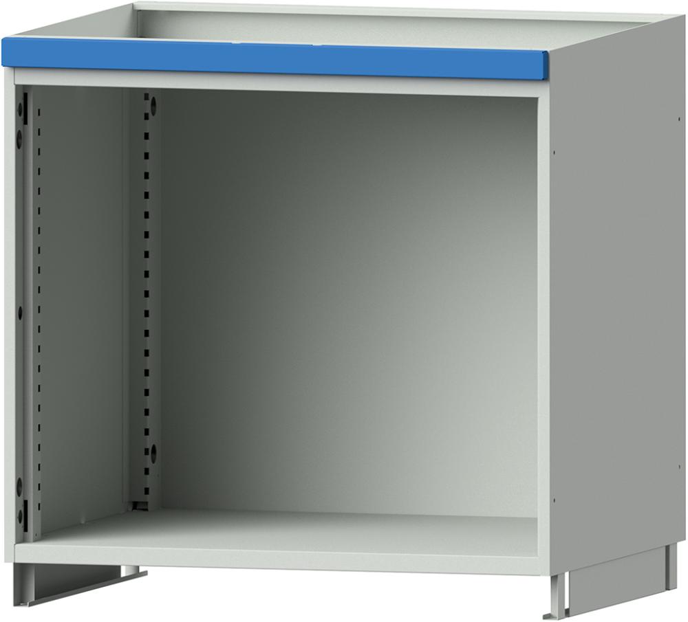 Aufsatzschrank leer B865 x T720 H800 mm RAL 7035/5012 Produktbild img1 L
