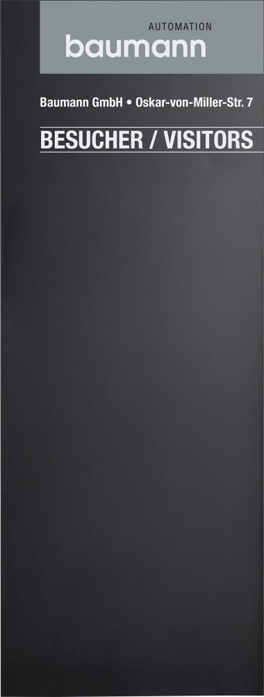 Außenaufsteller Madrid Black Line 3000x1250mm aluminium schwarz elox. Produktbild img1 L