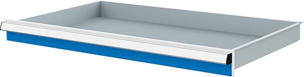 Schublade einzeln 900mm Blende 75 mm RAL 5012 Nutzmaß 800X450x65 Produktbild img1 L