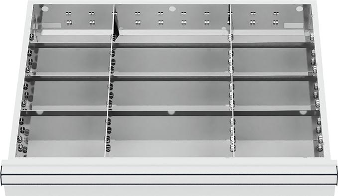Schubladeneinteilung Metalleinteilung BLH 150/175 mm Innenmaß 600x450 Produktbild img1 L