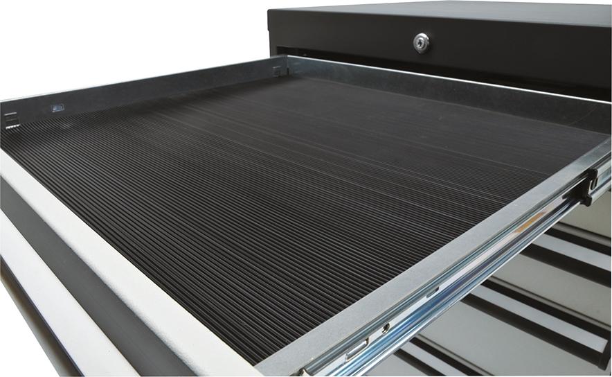 Riffelgummi-Einlage für Schublade, ölfest B500xT450xH3 mm Produktbild img1 L