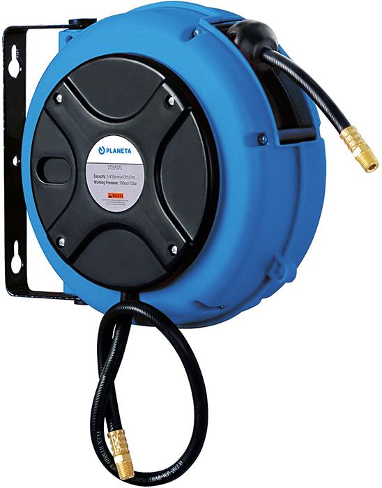 Schlauchaufroller 8 m Hybridschlauch D 6mm 1/4 Anschluss, 12 bar Wasser 60°C/Luft Produktbild img1 L