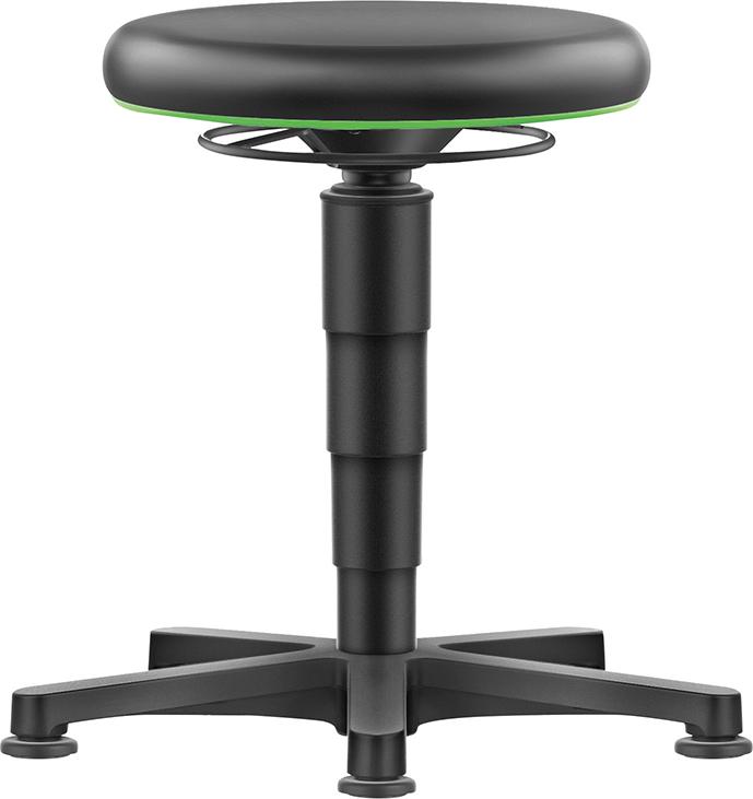 Drehhocker Kunstledersitz Sitzhöhe 450-650 mm mit Gleiter Produktbild img1 L