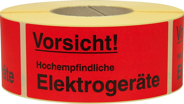 Hinweis Etiketten Empf. Elektronik 1.000 Stk/Rolle Produktbild img1 L