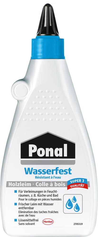 Ponal Wasserfest Super 3 Holzleim 550g Flasche (F)Weißleim Henkel Produktbild img1 L
