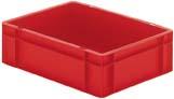 Transport-Stapelkasten B400xT300xH120 mm rot, geschlossen ohne Griffloch LA-KA-PE Produktbild img1 L