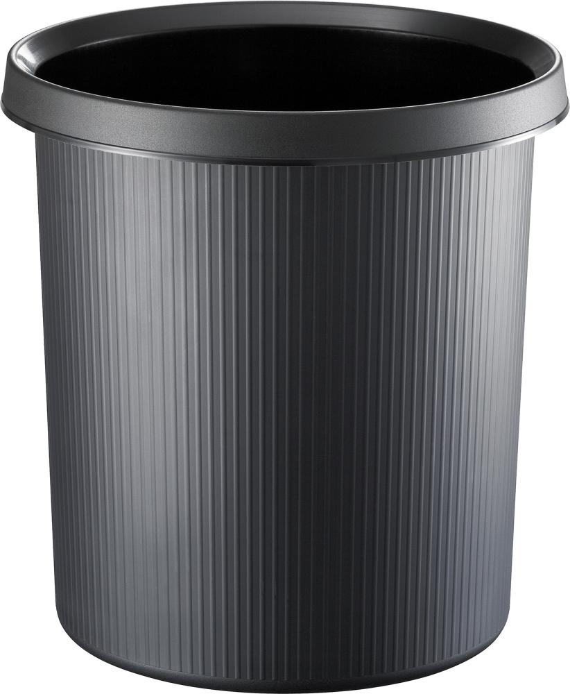 Papierkorb 18 l 320 mm schwarz helit Produktbild img1 L