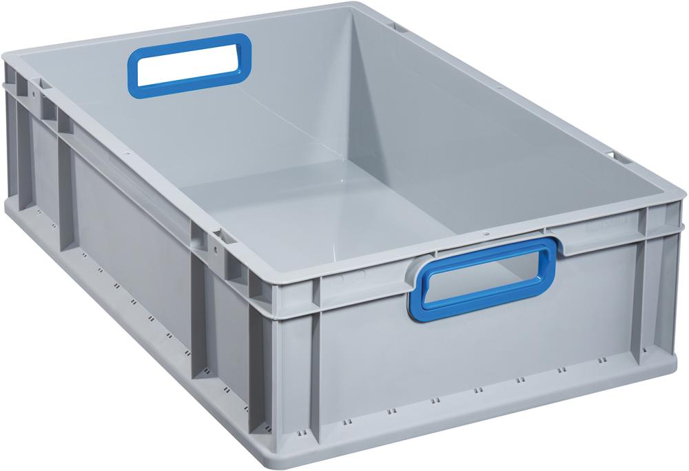 EuroBox 617,600x400x170mmGriffe offen,grau/blau Produktbild img1 L