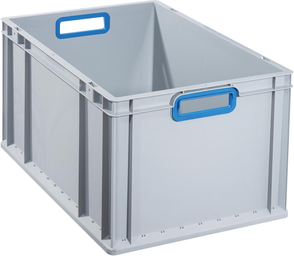 EuroBox 632,600x400x320mmGriffe offen,grau/blau Produktbild img1 L