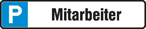 Parkplatzschild Alu B520xH110 mm Mitarbeiter SafetyMarking Produktbild img1 L