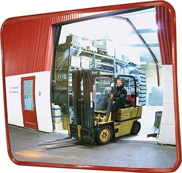 Verkehrsspiegel eckig H600xB800 mm für Außen Produktbild img1 L