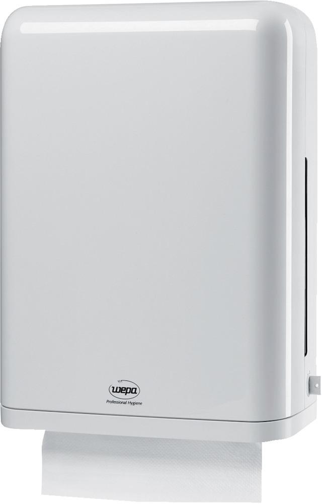 Handtuchspender, Kst., grau/weiß 440x372x151mm Produktbild img1 L