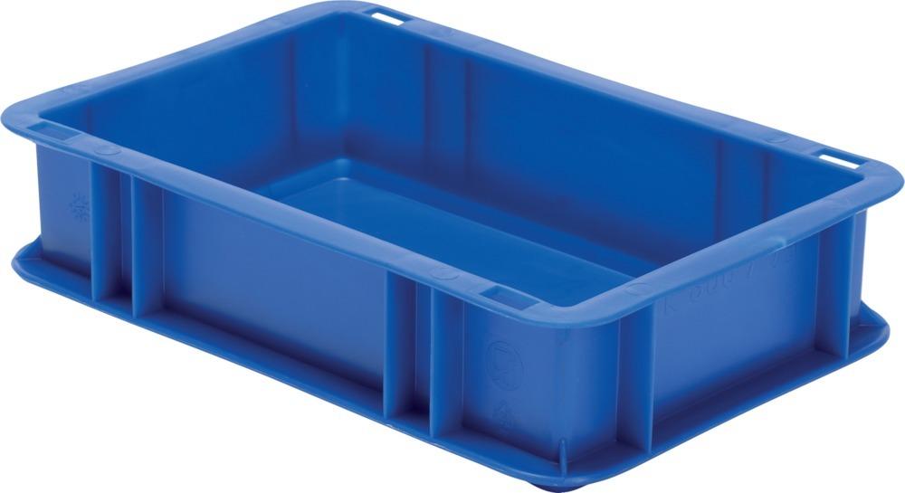 Transport-Stapelkasten B300xT200xH75 mm blau, geschlossen ohne Griffloch LA-KA-PE Produktbild img1 L
