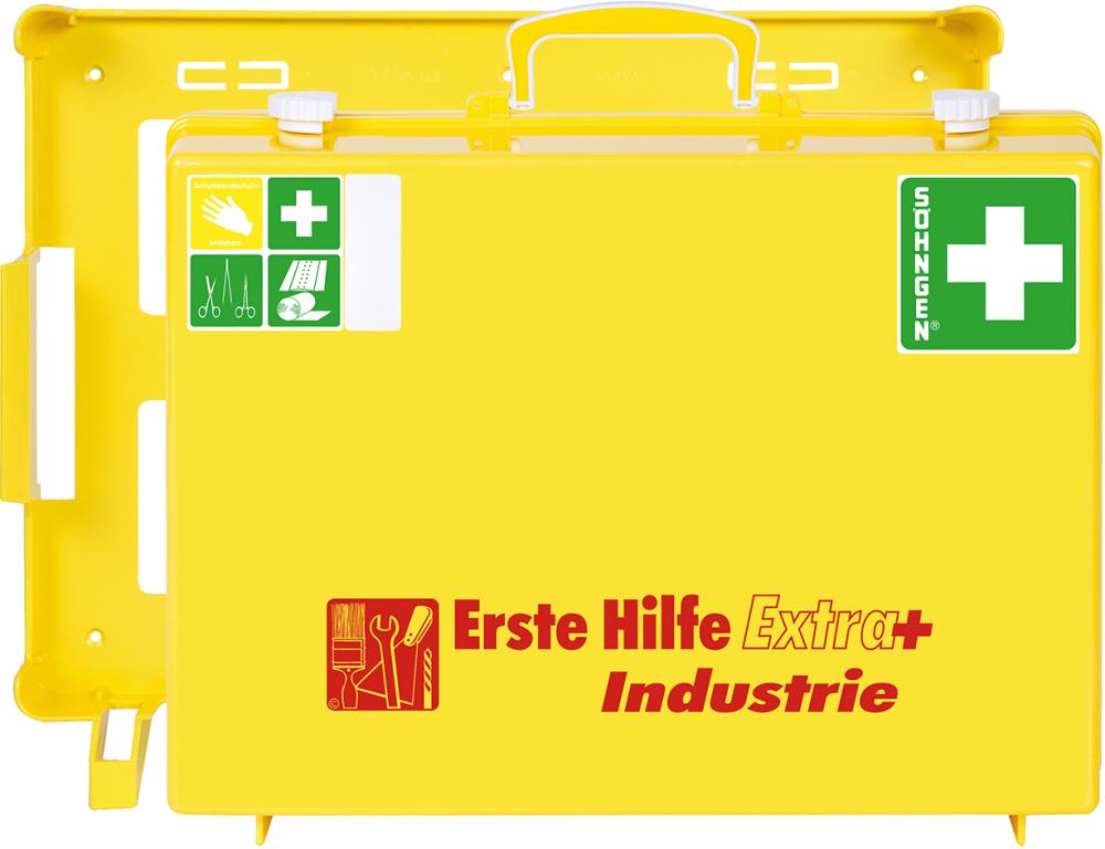 Erste-Hilfe-Koffer Extra+Industrie, DIN 13157,gelb Produktbild img1 L