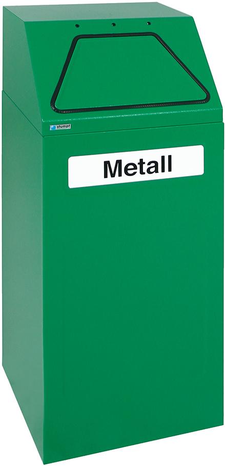 Wertstoffsammler 65 l grün stationär stumpf Produktbild img1 L