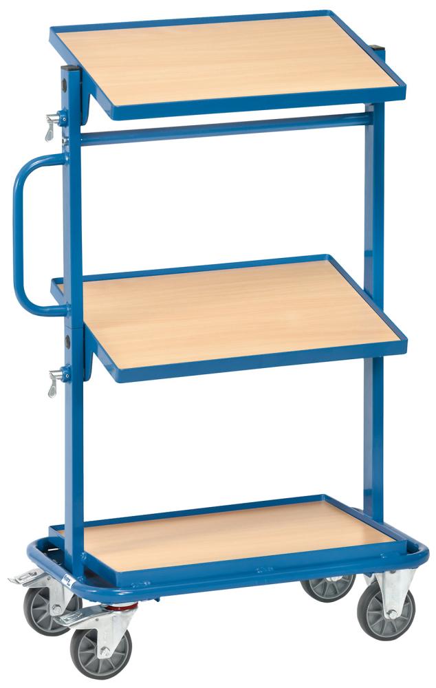 Beistellwagen 32911 200kg 3Eb. 600x400mm Holzfetra Produktbild img1 L