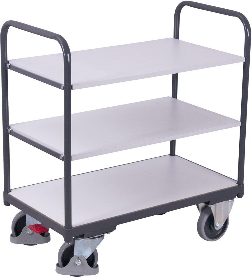 Etagenwagen niedrig, ESD 1260 x 800 x 986 mm Produktbild img1 L