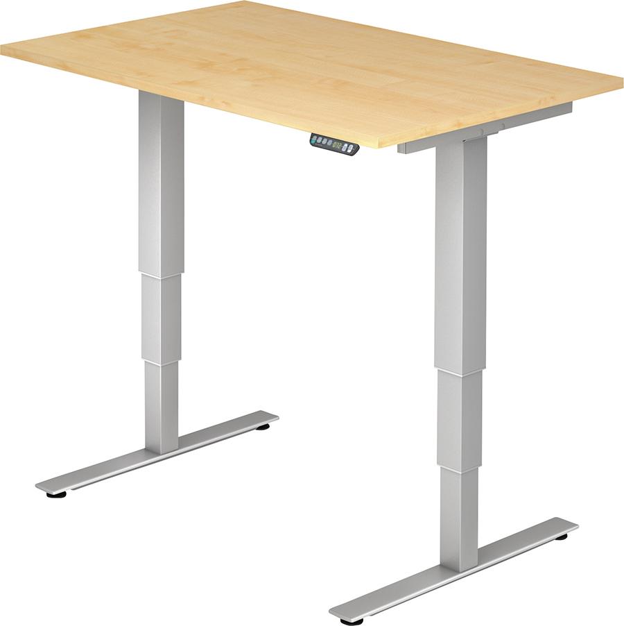 Schreibtisch XDSM 12 1200x800 Ahorn/silber Produktbild img1 L