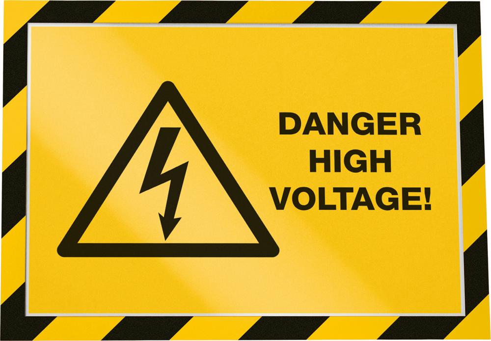 Magnetrahmen SECURITY A4 DURAFRAME gelb/schwarz Produktbild img1 L