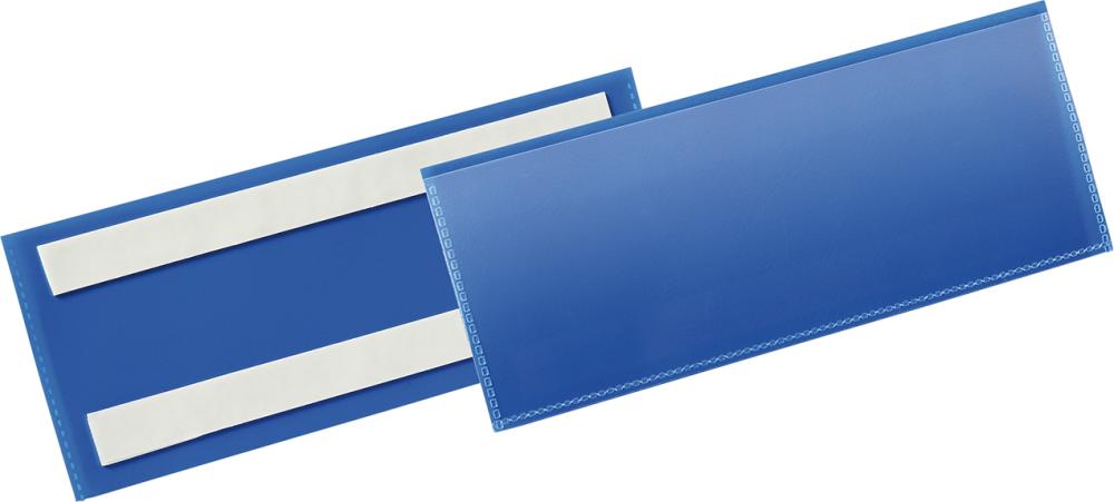 Etikettentasche B210xH74 mm blau, selbstklebend VE 50 Stück Produktbild img1 L