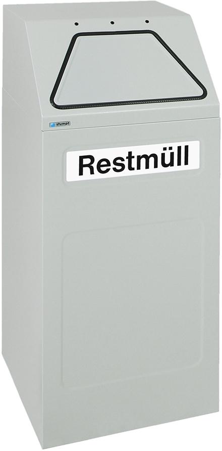 Wertstoffsammler 65 l grau stationär stumpf Produktbild img1 L