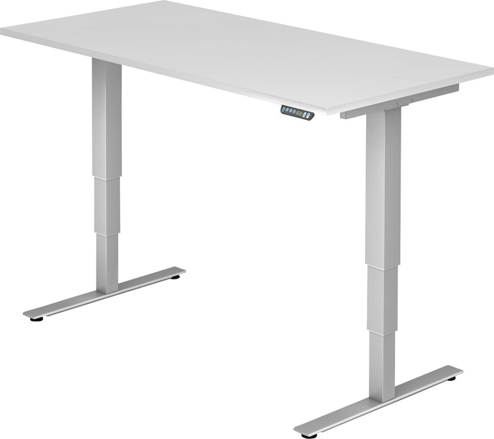 Schreibtisch XDSM 12 1600x800 Weiß/silber Produktbild img1 L