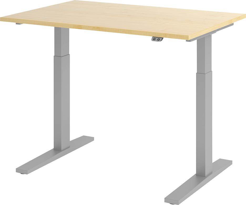 Schreibtisch XMKA12 120 x 80 cm Ahorn, 25 mm dick ABS-Dickkante Produktbild img1 L