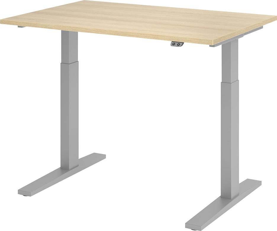 Schreibtisch XMKA12 120 x 80 cm Eiche, 25 mm dick ABS-Dickkante Produktbild img1 L