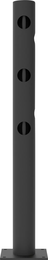 DANCOP Eckpfosten Delta schwarz für Schwingtür d-flexx Juliet rechts H1200xø110mm Produktbild img1 L