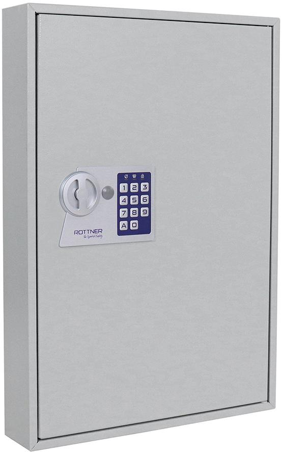 ROTTNER Schlüsselschrank S 100 batteriebetriebenes Elektronikschloss DR lichtgrau Produktbild img1 L