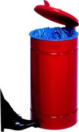Tretabfallsammler 60l KS-Deckel rot VAR Produktbild