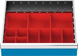 Schubladeneinteilung mit Kleinteilekästen