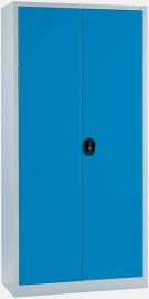 Flügeltürenschrank FORMAT4 Böden, 50kg Traglast B935xT400xH1950mm RAL 7035/5012 Produktbild