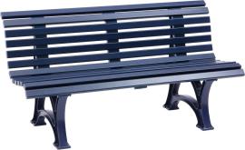 Gartenbank HELGOLAND 3-Sitzer Länge 1500 mm blau Blome Produktbild
