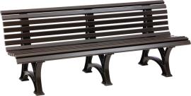 Gartenbank BORKUM 4-Sitzer Länge 2000 mm braun Blome Produktbild