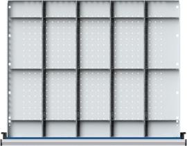 Schubladeneinteilungssatzfür FH120mm 1/5 Teilung f.Schublade B750xT600mm Produktbild