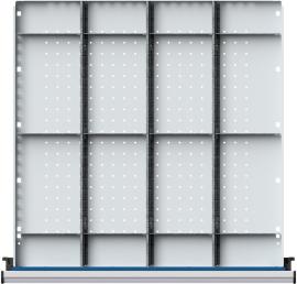 Schubladeneinteilungssatzfür FH 180mm 1/4 Teilung f.Schublade B600xT600mm Produktbild