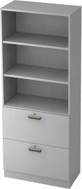 Registraturschrank 7300SGgrau / grau, 80x42x200 Produktbild