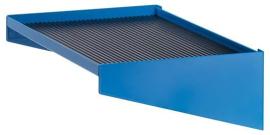 Ablage zu NC-Wagen mit PVC-Rillenmatte 36x27 E RAL 5012 Produktbild