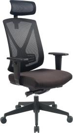 Bürodrehstuhl NET mit Kopfstütze Netzrücken Produktbild