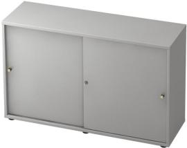 Schiebetürenschrank ProfiGrau, 120x40x74,8mm, 2OH Produktbild