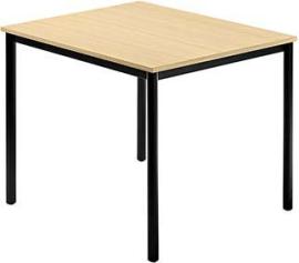 Besprechungstisch 80x80 Ahorn/schwarz Produktbild