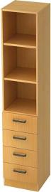 Kombiregalschrank 2 FB Buche B 40cm 6er Produktbild
