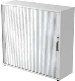Rolladenschrank 120x40x1100cm Weiß/Silber Produktbild
