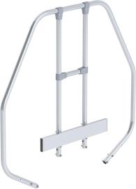 Zweiter Handlauf zum Aluminium-Überstieg, stationär